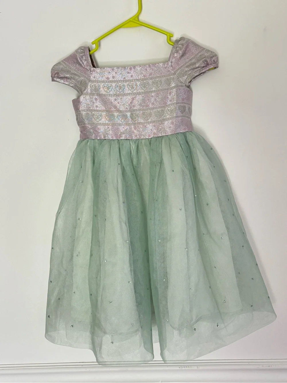 Gymboree Girls Green Tulle Formal Party Dress size 7